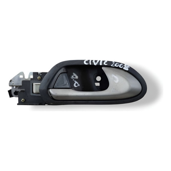 Maçaneta Interna Dianteira Direita Honda Civic 2008 2009 Preto Dianteira