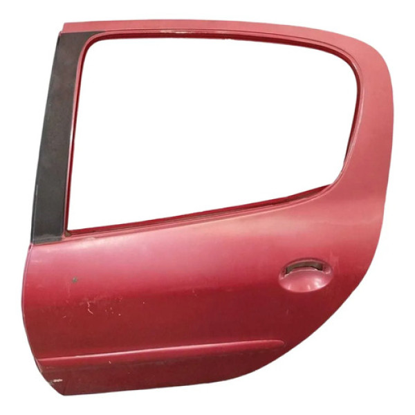 Porta Traseira Esquerda Peugeot 207 2008 2009 2010/ 2012 Traseira Esquerdo Vermelho