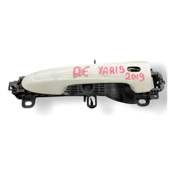 Maçaneta Externa Dianteira Esquerda Toyota Yaris 2019 A 2022 Branco Dianteira