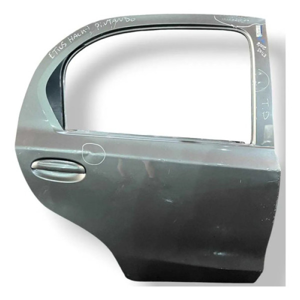Porta Traseira Direita Toyota Etios Hatch 2016/2021 Detalhe Traseira Direito Cinza-escuro