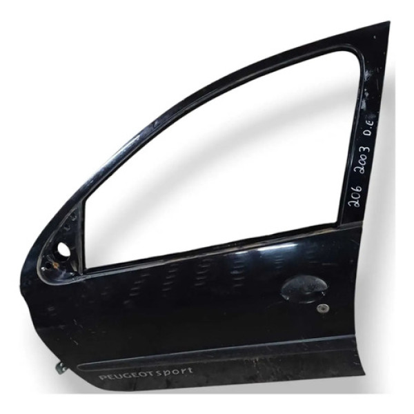 Porta Dianteira Esquerda Peugeot 206 - 1998 1999 2000 A 2003 Dianteira Esquerdo Preto