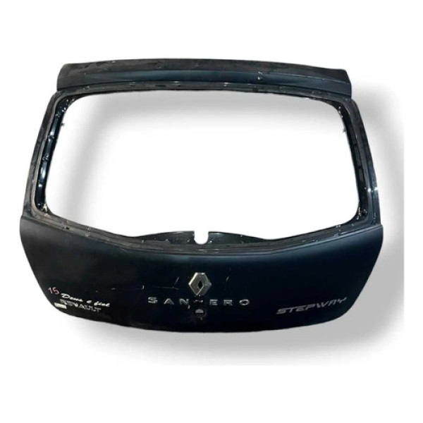Tampa Traseira Malas Renault Sandero Stepway 2008 A 2013 Preto
