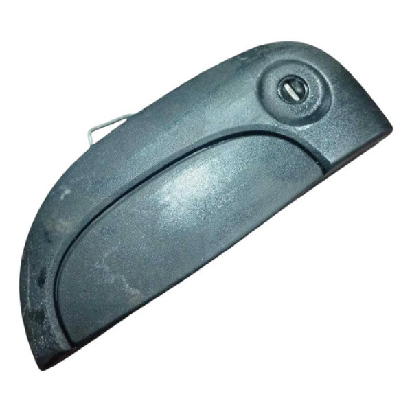 Maçaneta Externa Dianteira Esquerda Renault Kangoo 2008 2009 Preto Dianteira