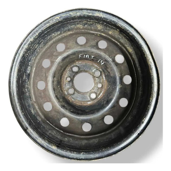 Roda Ferro Aro 14 Fiat Uno Palio Preto
