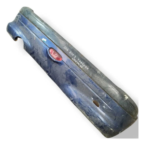 Parachoque Traseiro Peugeot 206 2003 C/detalhe 9628638277