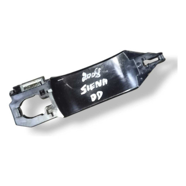 Suporte Maçaneta Externa Dianteira Direita Fiat Siena 2008 Preto Dianteira