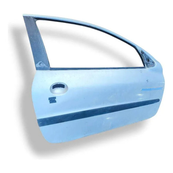 Porta Dianteira Direita Peugeot 206 2p 2000 2001 2002 2003 Dianteira Direita Azul