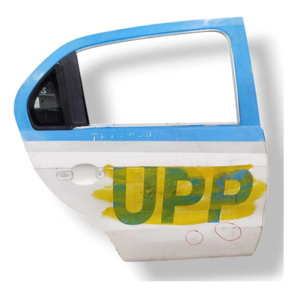 Porta Traseira Direita Volkswagen Voyage 2014 2015 Detalhe Traseira Esquerdo Branco