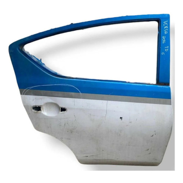 Porta Traseira Direita Nissan Versa 2016 2017 2018 Detalhe Traseira Direito Branco