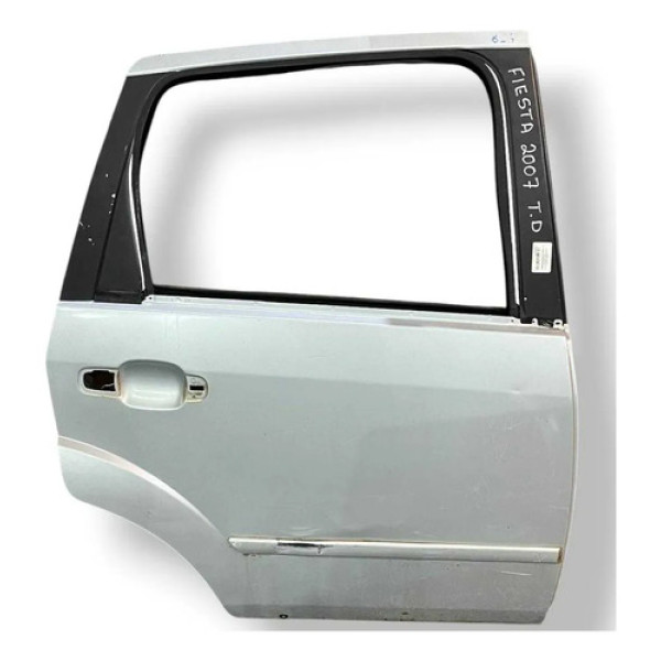 Porta Traseira Direita Ford Fiesta 2004 2005 2006 A 2012 Traseira Direito Prateado