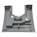 Acabamento Baixo Volante Painel Chevrolet Meriva 2006 2007 Cinza Lisa