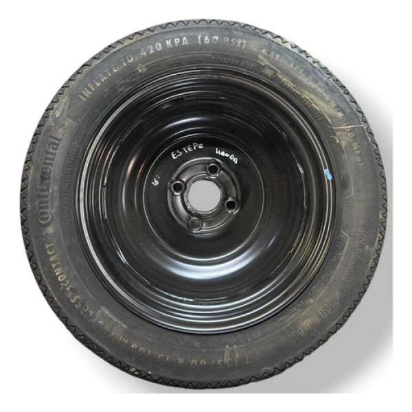 Roda Estepe Aro 16 Honda City Hatch 2022 2023 2024 Preto