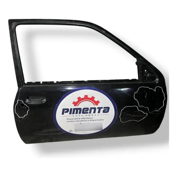 Porta Dianteira Direita Ford Courier 2011 2012 2013 Detalhe Dianteira Direita Preto