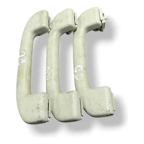 Kit Trio Alças Puxadores Teto Nissan Tiida 1.8 2008 2009 Bege