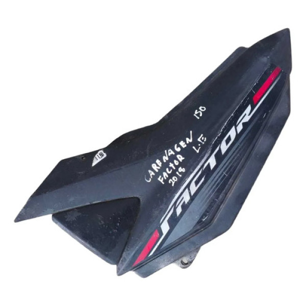Carenagem Tampa Lateral Esquerda Factor 150 2018 2rpf171100 Preto