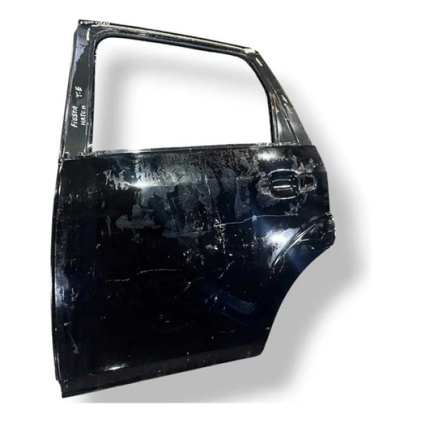Porta Traseira Esquerda Ford Fiesta Hatch 2008 2009 A 2012 Traseira Esquerdo Preto