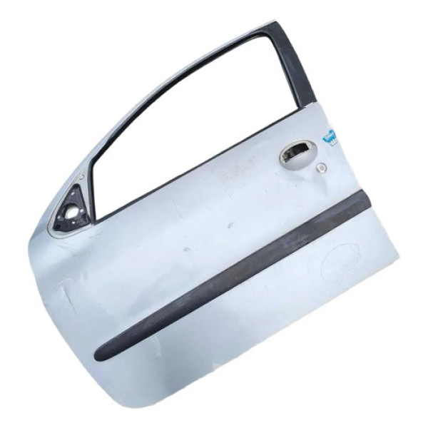 Porta Dianteira Esquerda Peugeot 206 4p 2001 A 2004 Detalhe Dianteira Esquerda Prateado