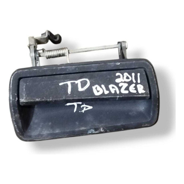Maçaneta Externa Traseira Direita Chevrolet Blazer 2010 2011 Preto Traseira