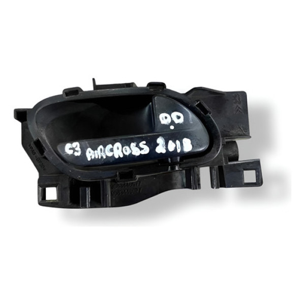 Maçaneta Interna Dianteira Direita Citroën C3 1.4 1904002 Preto Dianteira