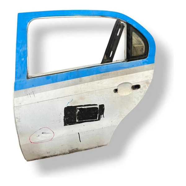 Porta Traseira Esquerda Voyage Gol G6 2014 A 2016 C/detalhe Traseira Esquerdo Branco