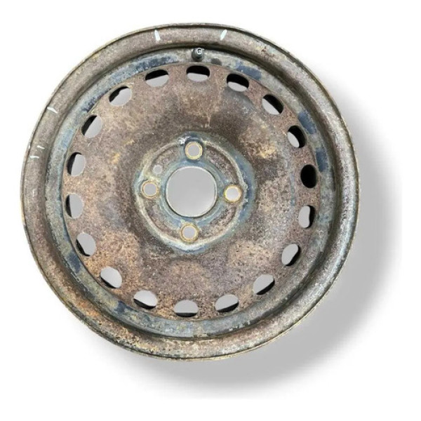 Roda Avulsa Ferro Aro 14 Volkswagen Quatro (4) Furos Preto