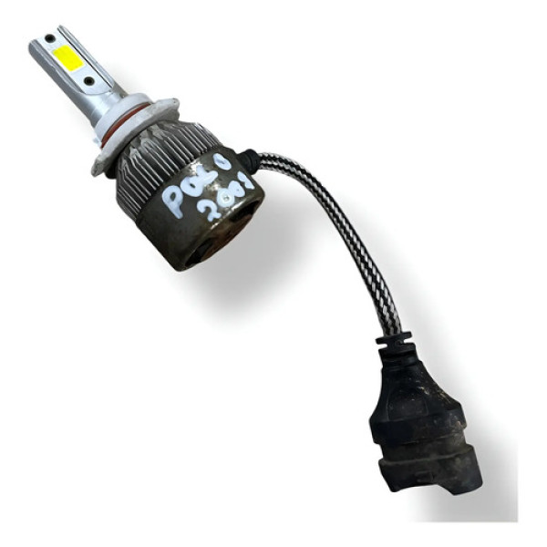Lampada Led Farol Milha Volkswagen Polo 1.6 2007 2008 A 2009 D2s Prateado Branco-frio