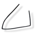 Canaleta Vidro Traseira Direito Chevrolet Zafira 2008 2009
