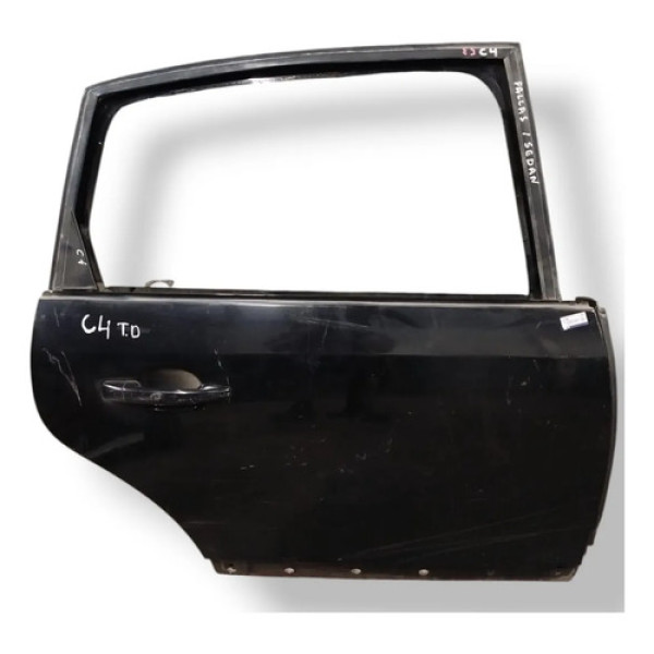 Porta Traseira Direita Citroën C4 Pallas Sedan 2008 2009 10 Traseira Direita Preto