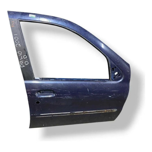 Porta Dianteira Direita Palio 2001 2002 2003 2004 2005 2006 Dianteira Direita Azul-turquesa