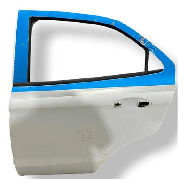 Porta Traseira Esquerda Ford Ka 2015 2016 A 2021 Com Detalhe Traseira Esquerdo Branco