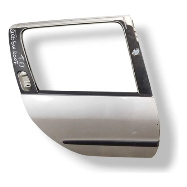 Porta Traseira Direita Peugeot 206 Sw - 2007 2008 2009 2010 Traseira Esquerdo Branco
