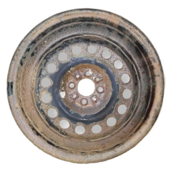 Roda Avulsa Aro 15 Fiat   Mobi, Uno, Fiorino Preto
