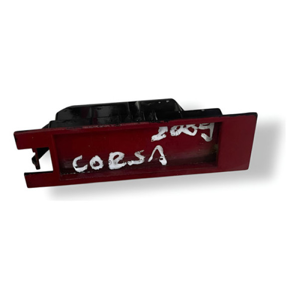 Suporte Luz Placa Chevrolet Corsa 2003 2004 2005 2006 Vermelho
