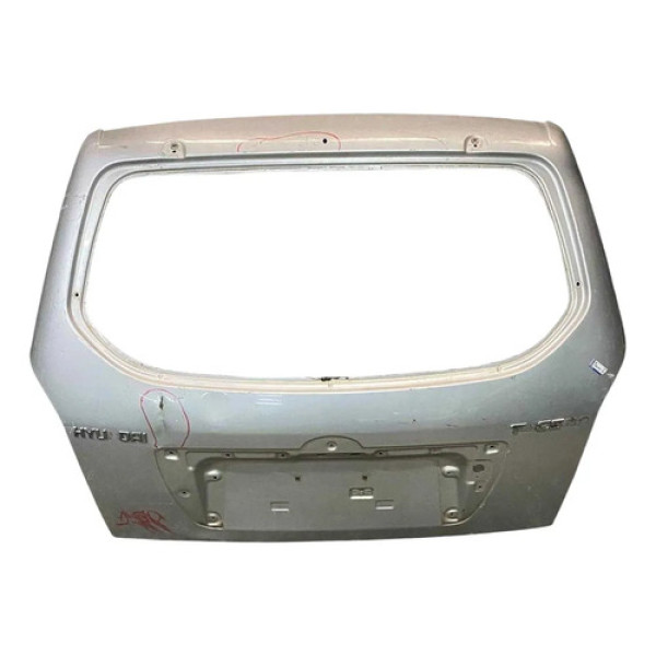 Tampa Traseira Hyundai Tucson 2007 2008 2009 Detalhe  Prateado
