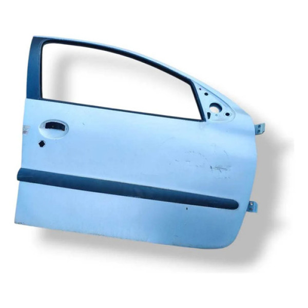 Porta Dianteira Direita Peugeot 206 2001 2002 2003 A 2005 4p Dianteira Direita Azul