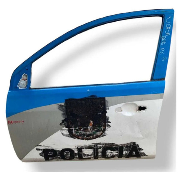 Porta Dianteira Esquerda Nissan Versa 2016 2017 C/detalhe Dianteira Esquerdo Branco