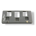 Suporte Placa Dianteira Chevrolet Sonic 1.6 2012 2013 2014 Preto