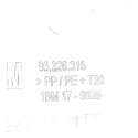 Tampa Tampão Traseira Porta Malas Gm Celta 2003 93326316 Branco