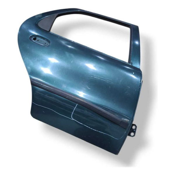 Porta Traseira Direita Fiat Palio 1998 1999 2000 Detalhe Traseira Direita Azul-aço