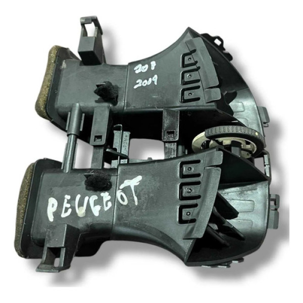 Difusor Painel Central Botão Pisca Alerta Peugeot 207 2009 Preto