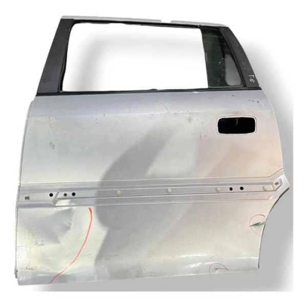 Porta Traseira Esquerda Chevrolet Zafira 2002 A 2008 Detalhe Traseira Esquerda Prateado