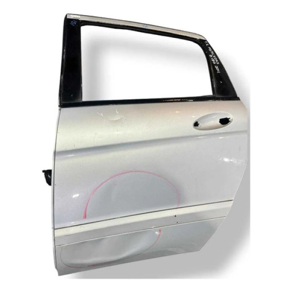 Porta Traseira Esquerda Mercedes B180 2011 2012 C/detalhe Traseira Esquerdo Prateado