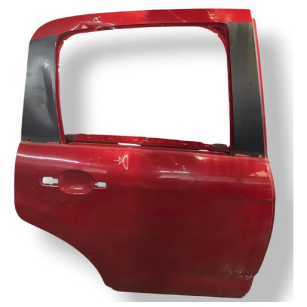 Porta Traseira Direita Citroën C3 2015 2016 2017 Com Detalhe Traseira Direita Vermelho