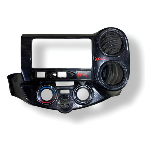 Moldura Central Ar Condicionado Toyota Etios 2012 554160d160 Preto
