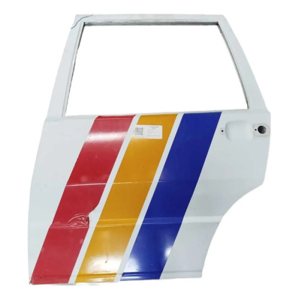 Porta Traseira Esquerda Fiat Uno Mille 2007 2008 Detalhe Traseira Esquerda Branco