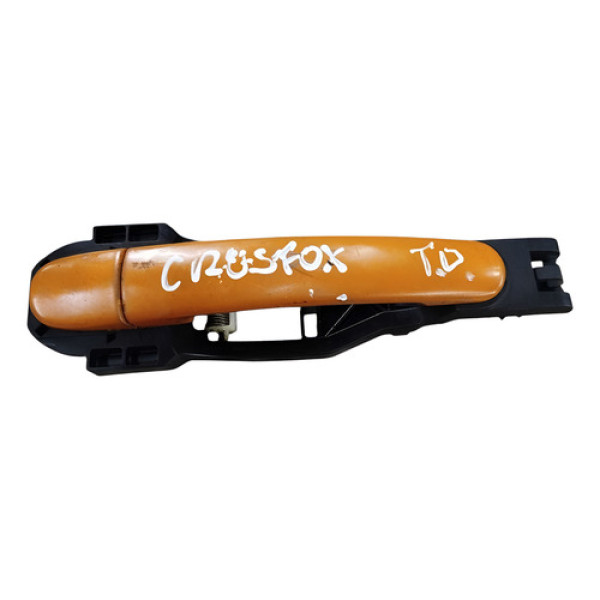 Maçaneta Ext Porta Traseira Direita Vw Crossfox 5u4837885886 Laranja Traseira