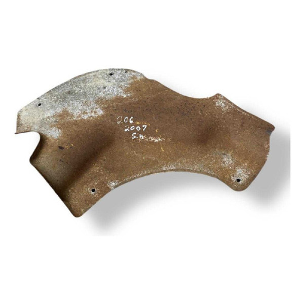 Protetor Calor Escapamento Peugeot 206 2007 2008 2009 2010 Prateado