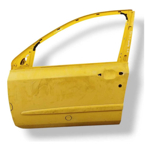 Porta Dianteira Esquerda Fiat Stilo 2007 2008 2009 Detalhe Dianteira Esquerdo Amarelo