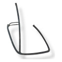 Canaleta Vidro Traseira Direita Chevrolet  Blazer 2009 2010  Preto