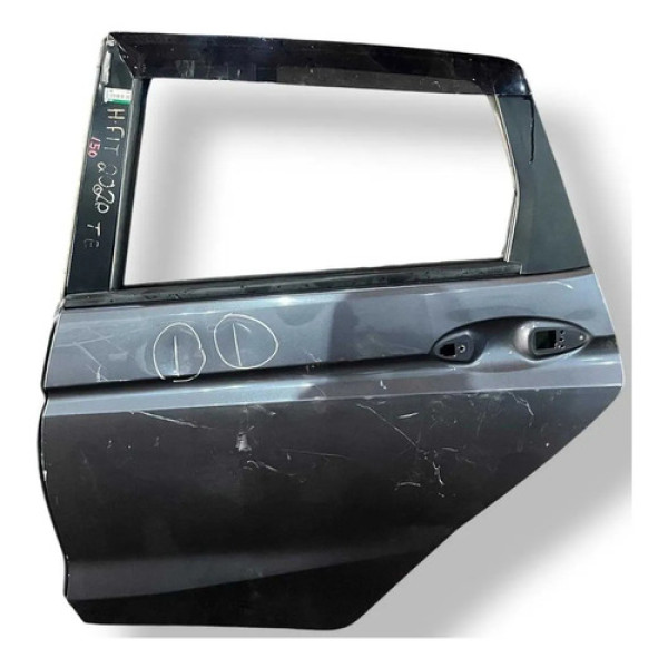Porta Traseira Esquerda Honda Fit 2020 2021 2022 C/detalhe Traseira Esquerdo Cinza-escuro